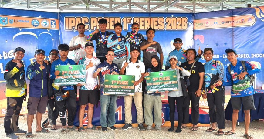 Tim Paralayang Sulteng Raih Tiga Medali di Kejuaraan Internasional Paser 2026