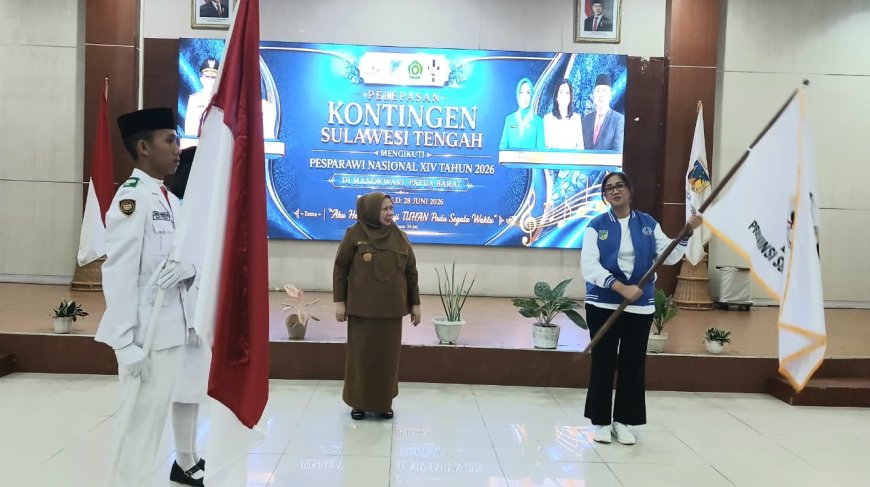 Lepas Kontingen Pesparawi Sulteng, Wagub: Pasti Juara