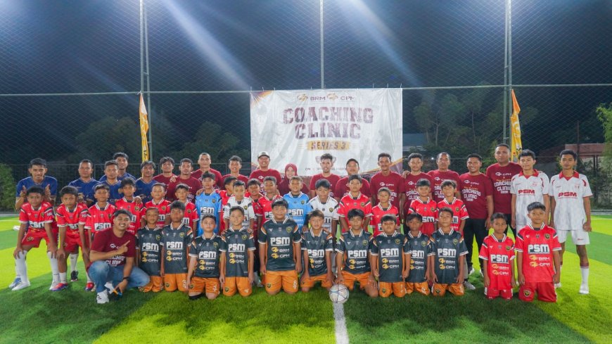 Ketiga Kalinya, PT CPM Gelar Coaching Clinic Sepak Bola Gratis untuk Anak Lingkar Tambang di Palu