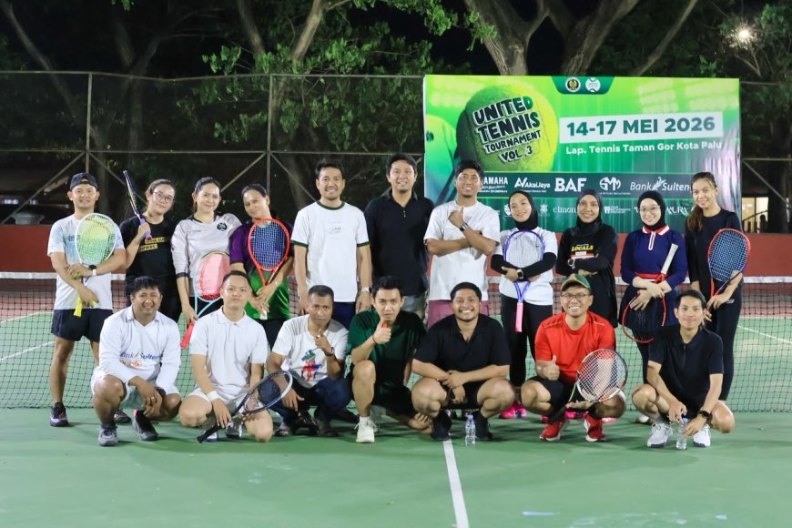 Bank Sulteng Club Sukses Gelar Fun Game Tenis Internal