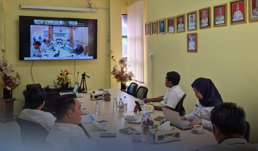 Kantah Kota Palu Ikuti Monitoring dan Evaluasi Program Strategis