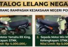Kejari Poso Lelang Barang Rampasan, Ada Tanah dan Kendaraan