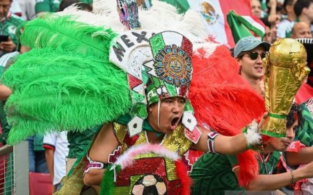 Mexico City Lautan Hijau Jelang Laga 32 Besar