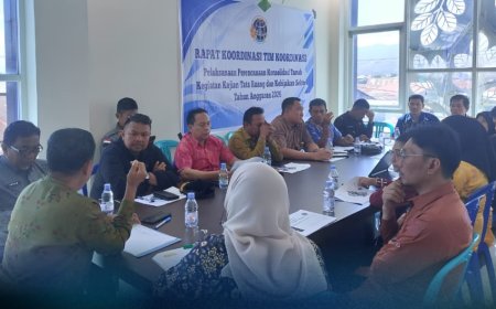 Kantah Kota Palu Hadiri Rakor Konsolidasi Tanah dan Tata Ruang