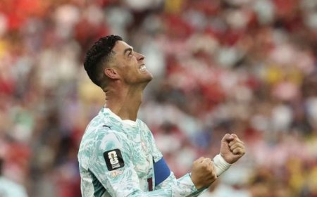 Cristiano Ronaldo Pemain Tertua Cetak Gol di Fase Gugur Piala Dunia