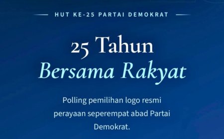 AHY Ajak Masyarakat Umum Mengikuti Sayembara Desain Logo HUT Ke-25 Partai Demokrat