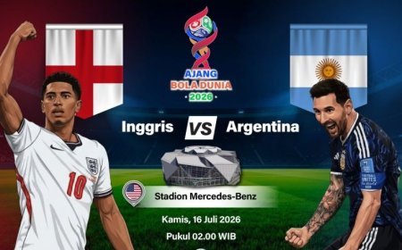 Pratinjau Inggris vs Argentina: Duel Klasik Menuju Final