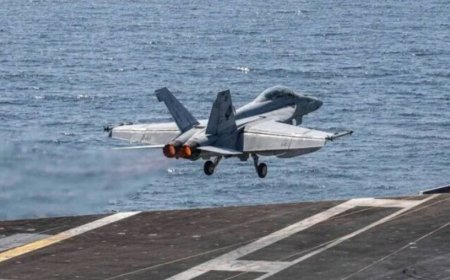 AS Hantam Puluhan Target Militer Iran Dekat Hormuz