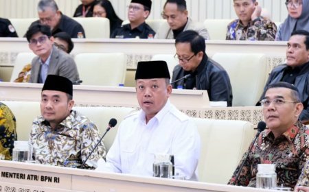 Menteri Nusron Laporkan Realisasi Anggaran Kementerian ATR/BPN Tahun 2025 kepada Komisi II DPR RI