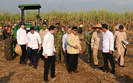 Dampingi Presiden Prabowo Panen Raya di Malang, Menteri Nusron: Ketahanan Pangan Butuh Kepastian Hukum Tanah