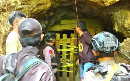 Polda Gorontalo Menutup Aktivitas PETI di Gorontalo Utara