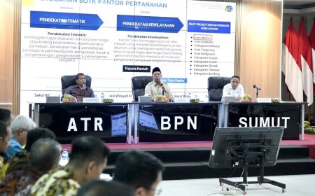 Pengarahan di Kanwil BPN Provinsi Sumatera Utara, Menteri Nusron Minta Jajaran Utamakan Kemudahan Layanan bagi Masyarakat