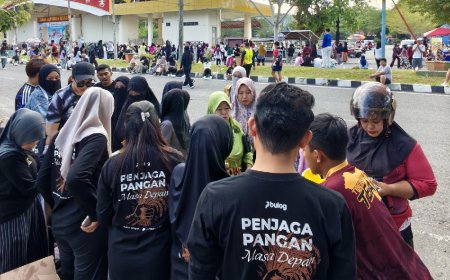 Perum Bulog Poso Sukses Gelar GPM pada Car Free Day