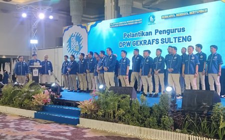 Gekrafs Sulteng Resmi Dilantik, Siap Dorong Ekonomi Kreatif Inklusif