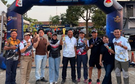 Tim Menembak Polda Sulteng Raih Empat Medali Kapolri Cup 2026