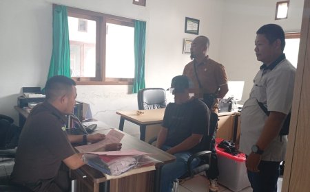 Polsek Pamona Utara Serahkan Tersangka ke Kecabjari Tentena