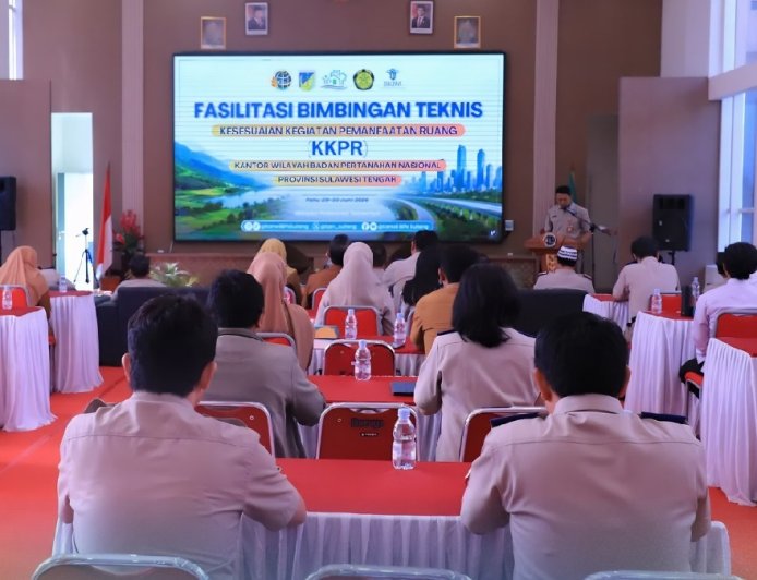 Kantor Pertanahan Kota Palu Ikut Fasilitasi Bimtek KKPR