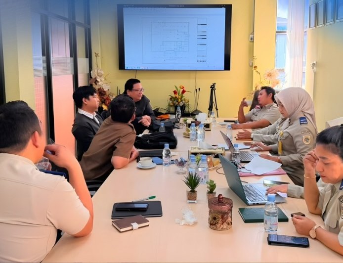 Rapat Koordinasi Renovasi Gedung Kantor Pertanahan Kota Palu