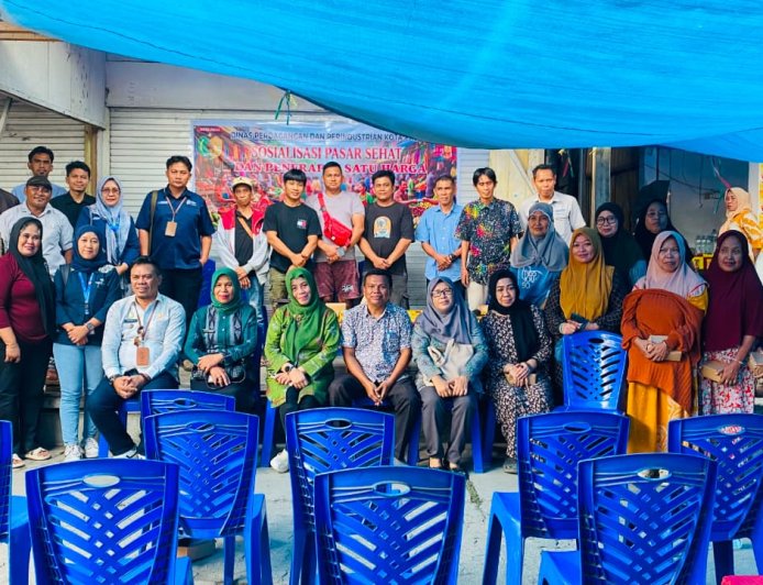 Sosialisasi Pasar Sehat dan Penerapan Satu Harga di Pasar Manonda