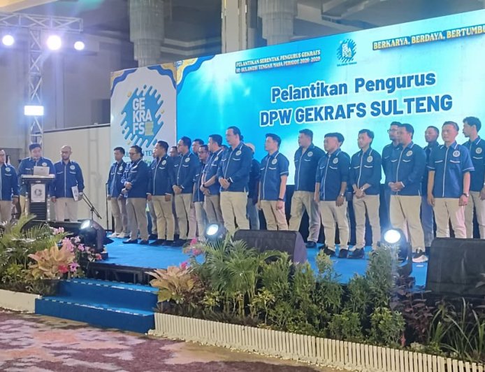 Gekrafs Sulteng Resmi Dilantik, Siap Dorong Ekonomi Kreatif Inklusif
