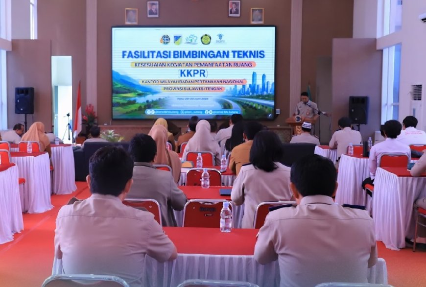 Kantor Pertanahan Kota Palu Ikut Fasilitasi Bimtek KKPR