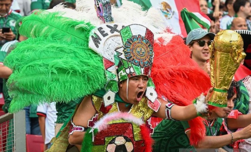 Mexico City Lautan Hijau Jelang Laga 32 Besar