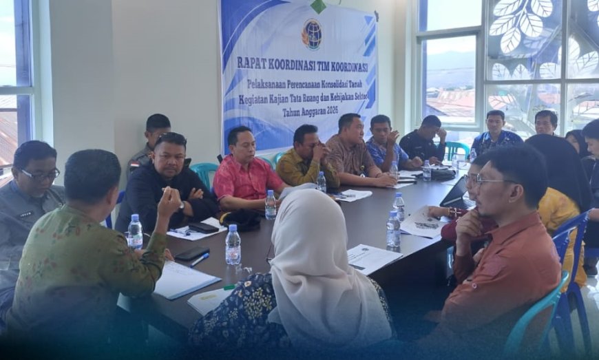 Kantah Kota Palu Hadiri Rakor Konsolidasi Tanah dan Tata Ruang