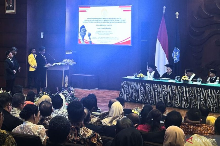 Raih Gelar Doktor Filsafat, Yusril Tegaskan Pentingnya Etika Peradaban