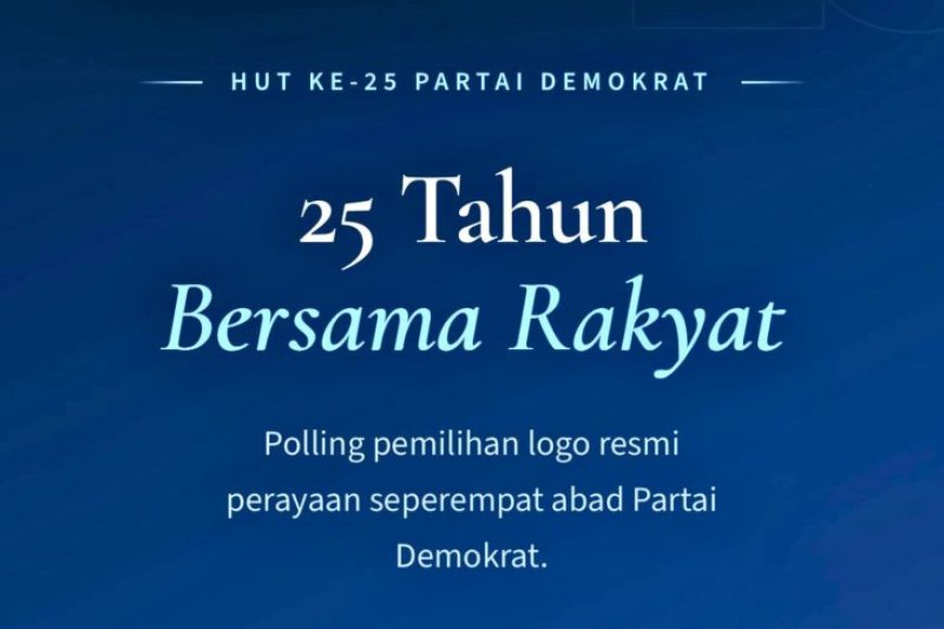 AHY Ajak Masyarakat Umum Mengikuti Sayembara Desain Logo HUT Ke-25 Partai Demokrat