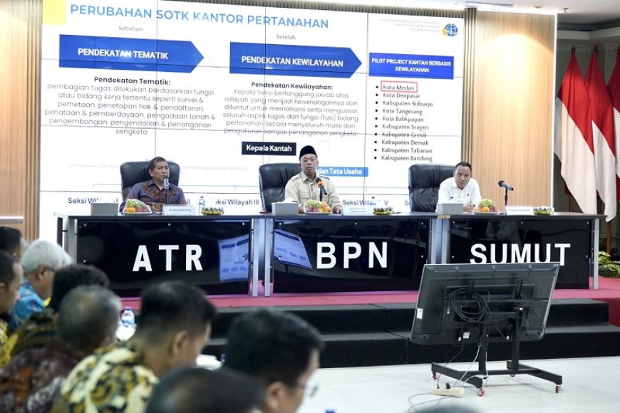 Pengarahan di Kanwil BPN Provinsi Sumatera Utara, Menteri Nusron Minta Jajaran Utamakan Kemudahan Layanan bagi Masyarakat