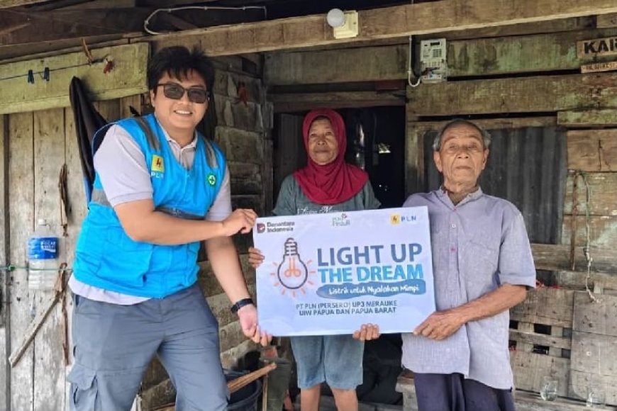 PLN Beri Sambungan Gratis Untuk 38 Rumah Prasejahtera di Papua Selatan