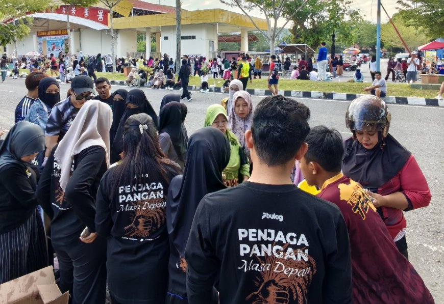 Perum Bulog Poso Sukses Gelar GPM pada Car Free Day