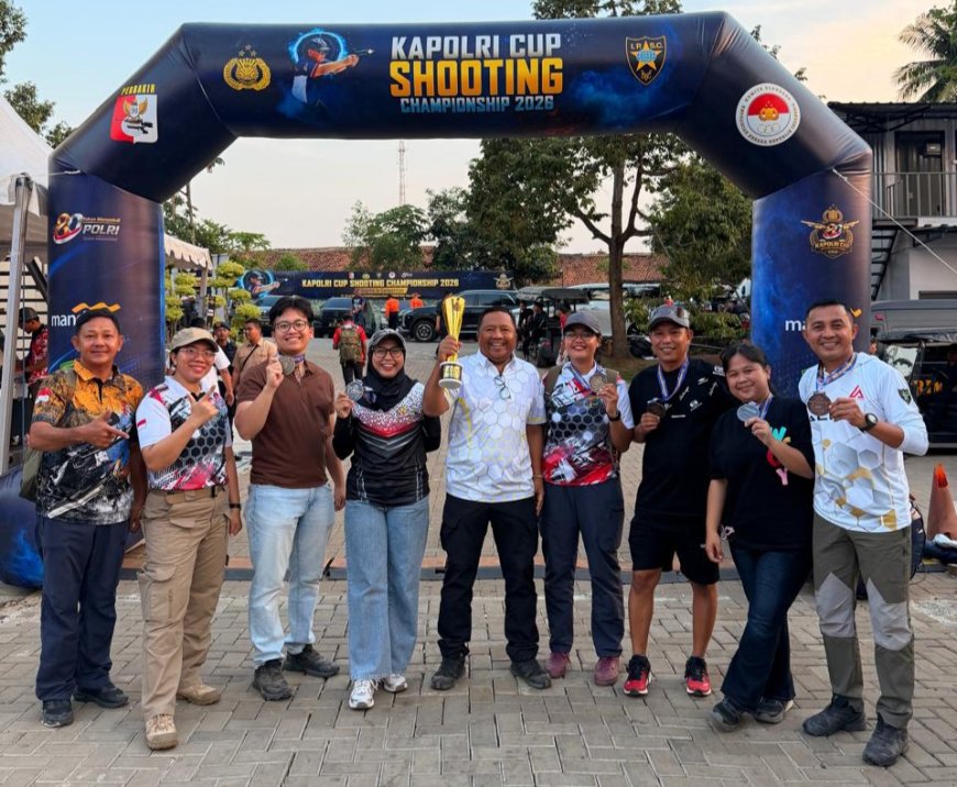 Tim Menembak Polda Sulteng Raih Empat Medali Kapolri Cup 2026