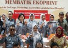 Dorong Kemandirian Ekonomi, Perpustakaan Kota Palu Latih Warga Membatik Ecoprint