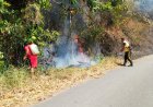 Kebakaran Hutan di Desa Tangkura, Polisi Gerak Cepat Atasi Situasi