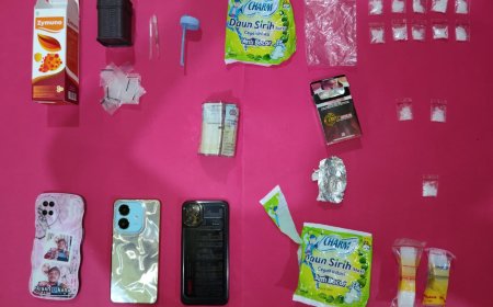 Sat Narkoba Bekuk Tiga Pelaku Simpan Sabu dalam Bungkus Softex