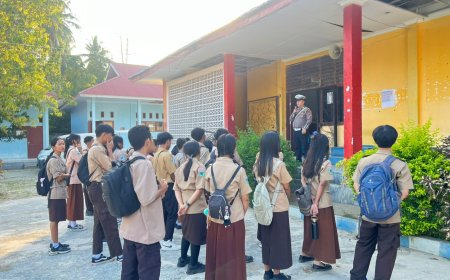 Satlantas Polres Poso Edukasi Tertib Berlalu Lintas di SMAN 1 Lage