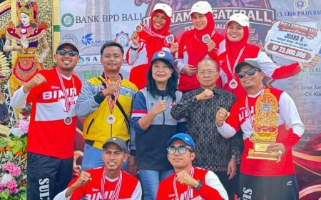 Pergatsi Sulteng Juara Umum Kejurnas Gateball Bali 2026