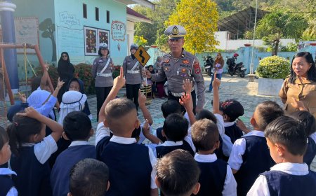 Satlantas Polres Poso Gelar "Polisi Sahabat Anak" di TK