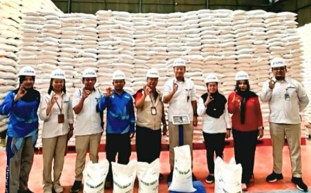 BULOG dan Dinas Ketapang Poso Periksa Beras Bantuan Pangan