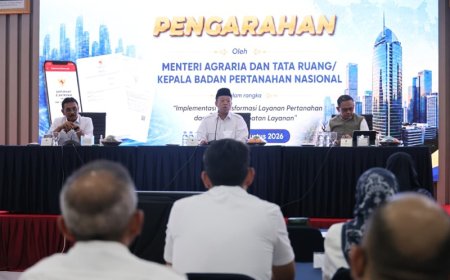 Menteri Nusron: Semangat Transformasi Layanan Pertanahan  Untuk Memberikan Kepastian kepada Masyarakat