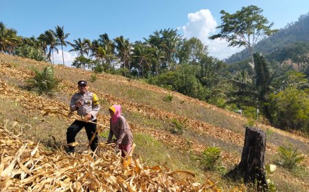 Polsek Ulubongka Dukung Ketahanan Pangan