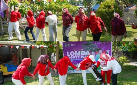 Seru dan Penuh Kekeluargaan, Perempuan Bangsa Sulteng Gelar Berbagai Lomba  Meriahkan HUT ke-81 RI