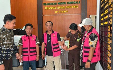 Kejari Donggala Tahan Tiga Tersangka Korupsi Jalan Desa