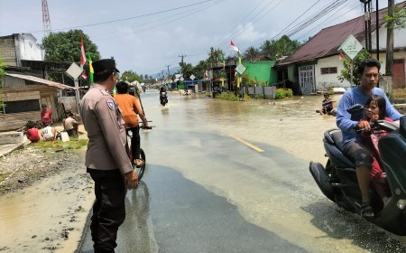 Banjir Rendam Jalan Trans Sulawesi dan Permukiman Warga di Sendana