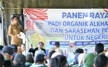 Gubernur Dorong Walatana Jadi Role Model Pertanian Sulteng