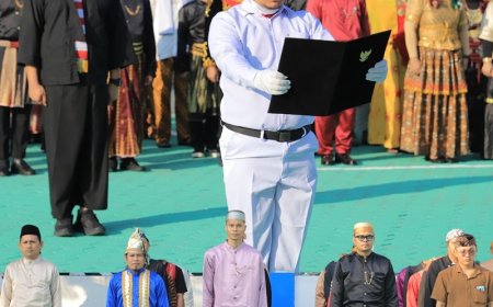    Pertanahan Kota Palu Upacara HUT Ke-81 RI di Kanwil BPN