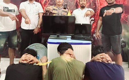 Polsek Tawaeli Ringkus Tiga Pelaku Pencurian