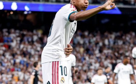 Real Madrid Menang 4-1 Atas Real Sociedad, Mbappe Hattrick
