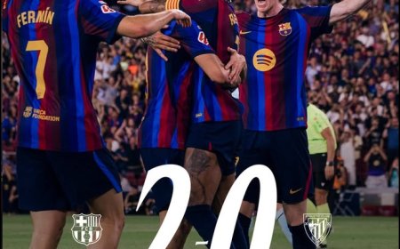 Barcelona Menang 2-0 Atas Athletic Club,  Raphinha dan Fermin Masing-Masing Sumbang Satu Gol